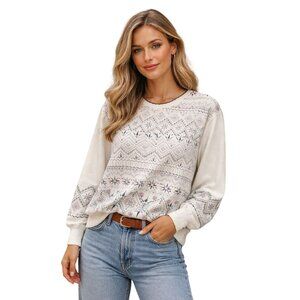 Vintage Blast Southwestern Geometric Sweatshirt Size M